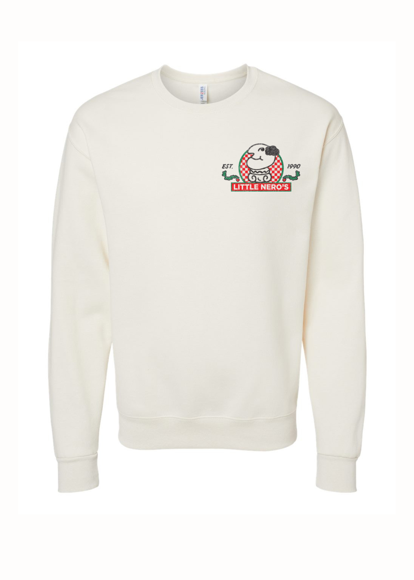 Little Neros Pizza | Adult Crewneck-Sister Shirts-Sister Shirts, Cute & Custom Tees for Mama & Littles in Trussville, Alabama.