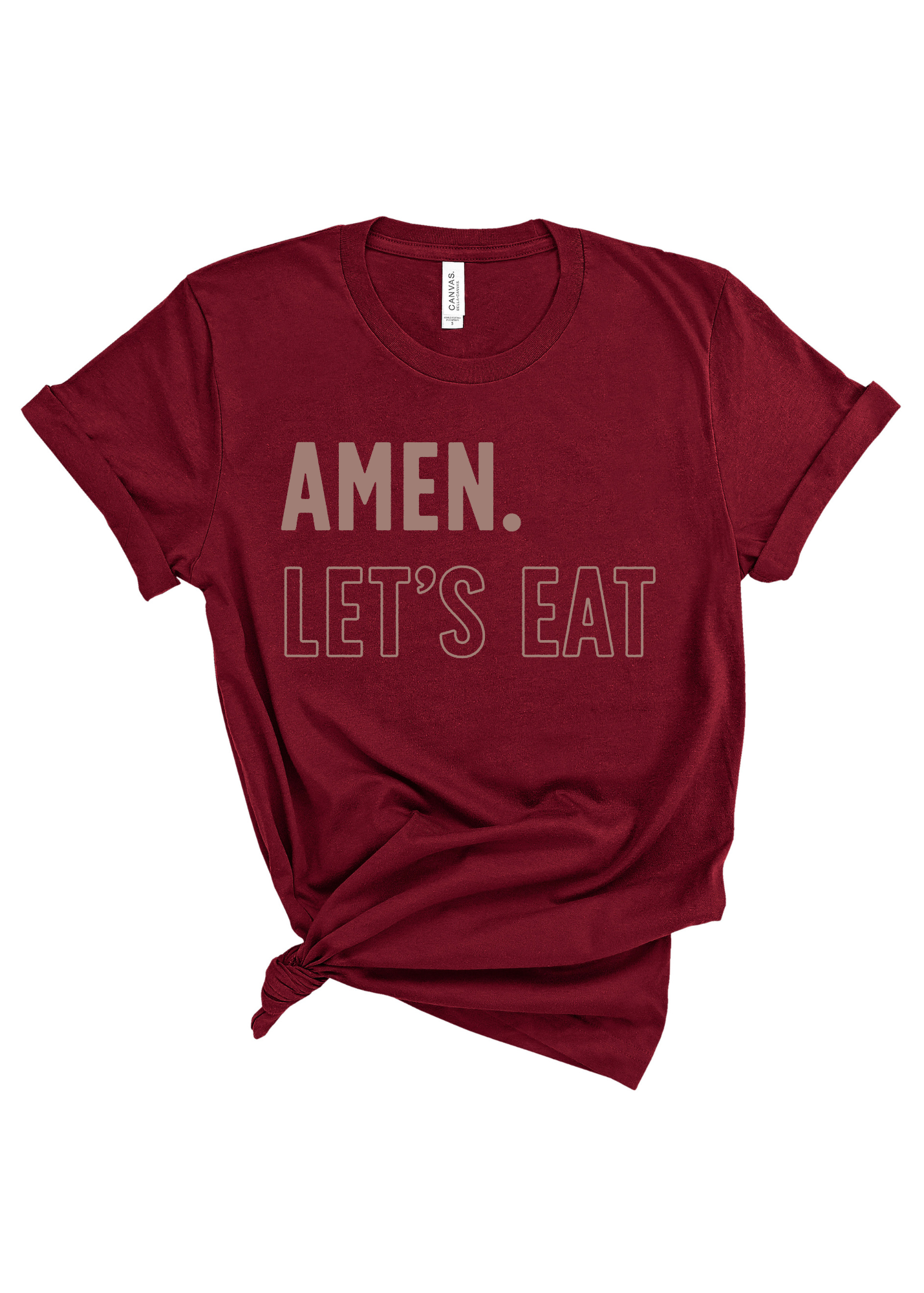 Amen, Let's Eat | Adult Tee-Womens - Tops - Tees-Sister Shirts-Sister Shirts, Cute & Custom Tees for Mama & Littles in Trussville, Alabama.