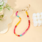 Gemstone Necklace | Natural Agate-Women - Jewelry - Necklaces-zenana-Sister Shirts, Cute & Custom Tees for Mama & Littles in Trussville, Alabama.