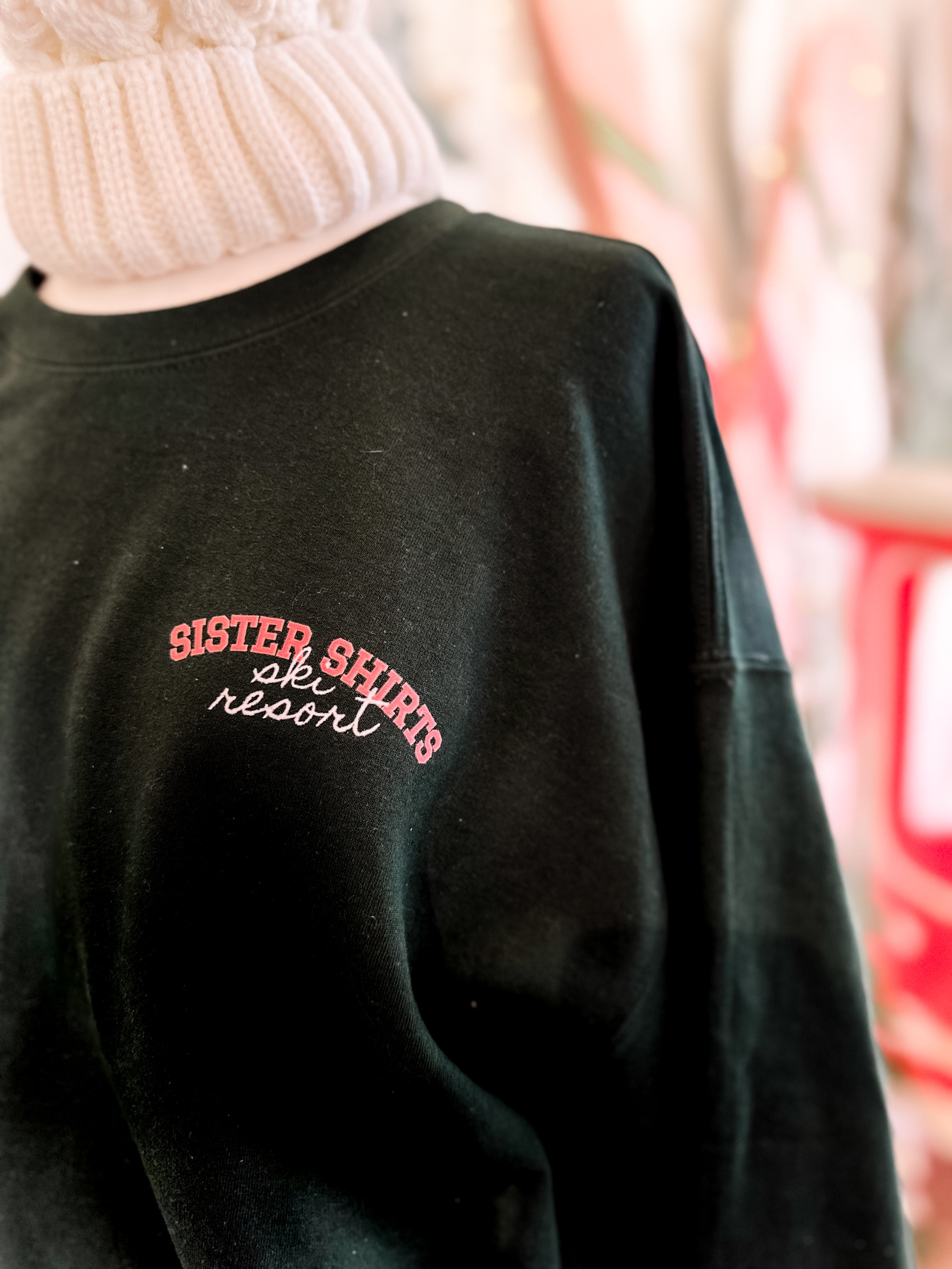 Ski Resort | Adult Crewneck-Women - Tops - Crewnecks-Sister Shirts-Sister Shirts, Cute & Custom Tees for Mama & Littles in Trussville, Alabama.