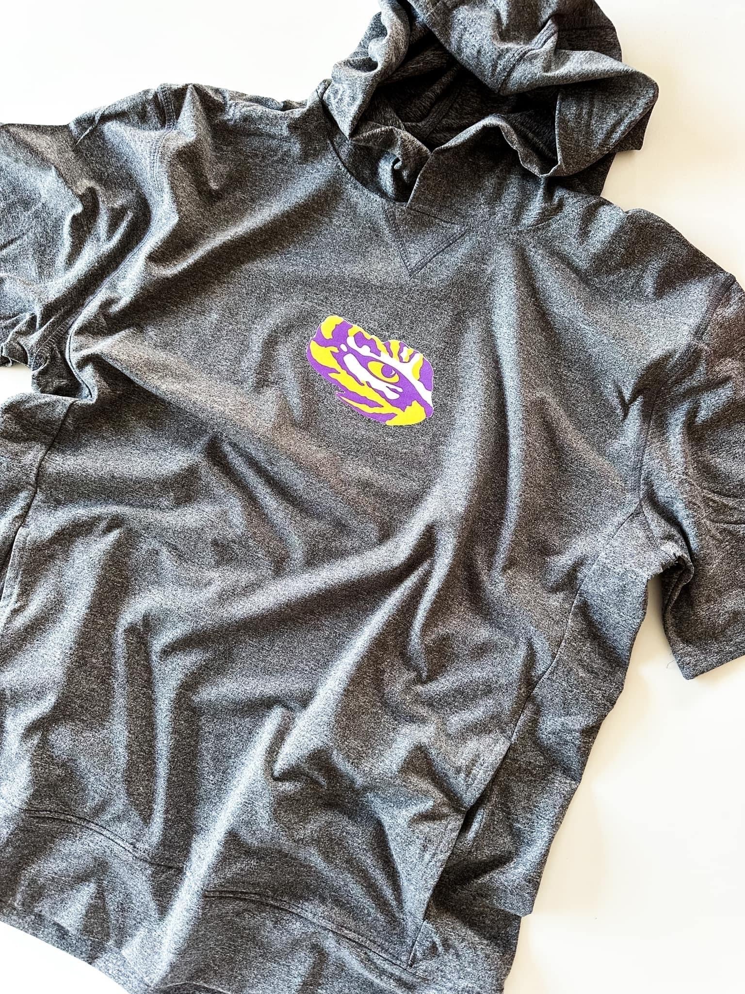 Springville Tigers Minimal | Adult Short Sleeve Performance Hoodie-Mens - Tops - Tees-Sister Shirts-Sister Shirts, Cute & Custom Tees for Mama & Littles in Trussville, Alabama.