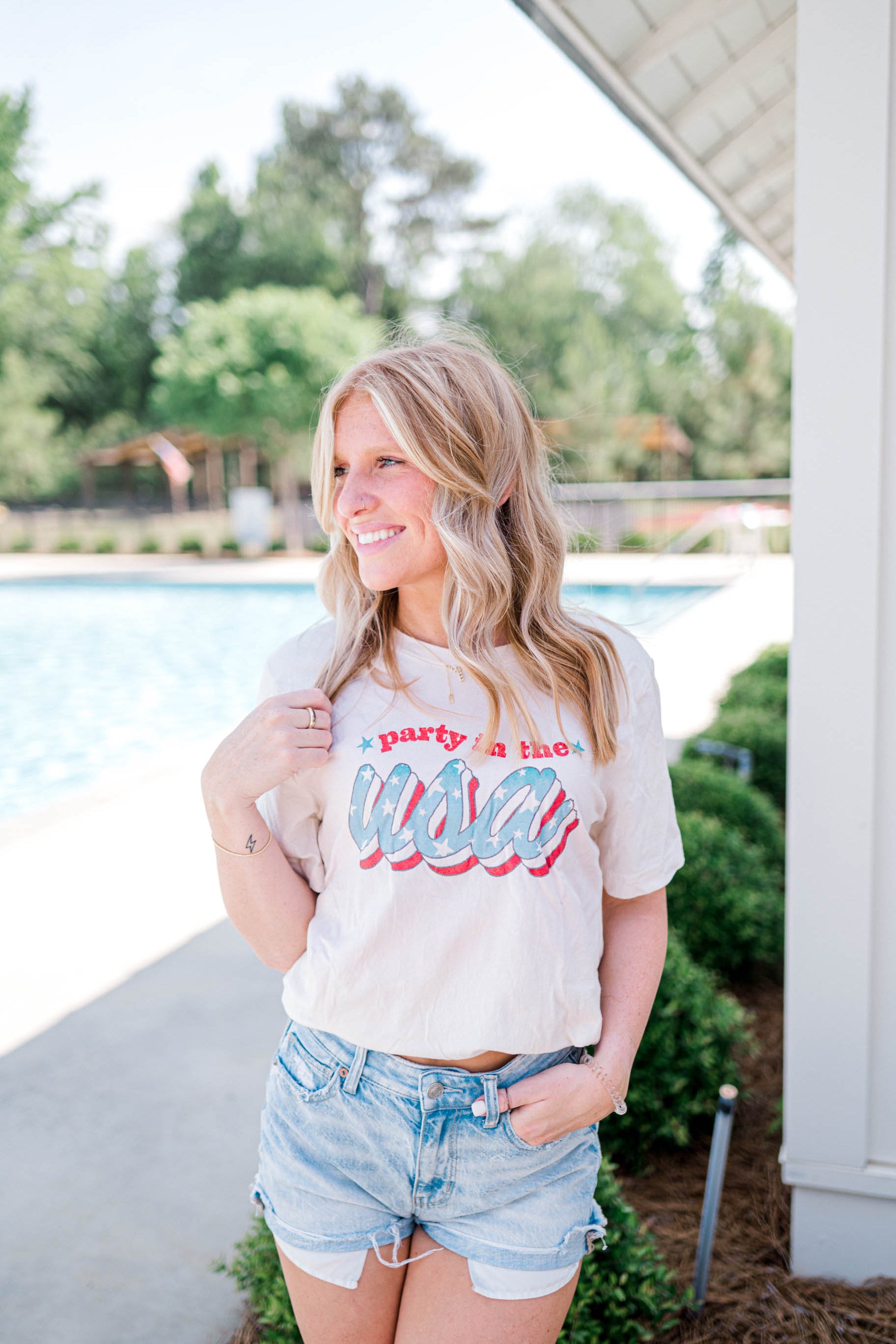 Party in the USA | Adult Tee | RTS-Adult Tee-Sister Shirts-Sister Shirts, Cute & Custom Tees for Mama & Littles in Trussville, Alabama.