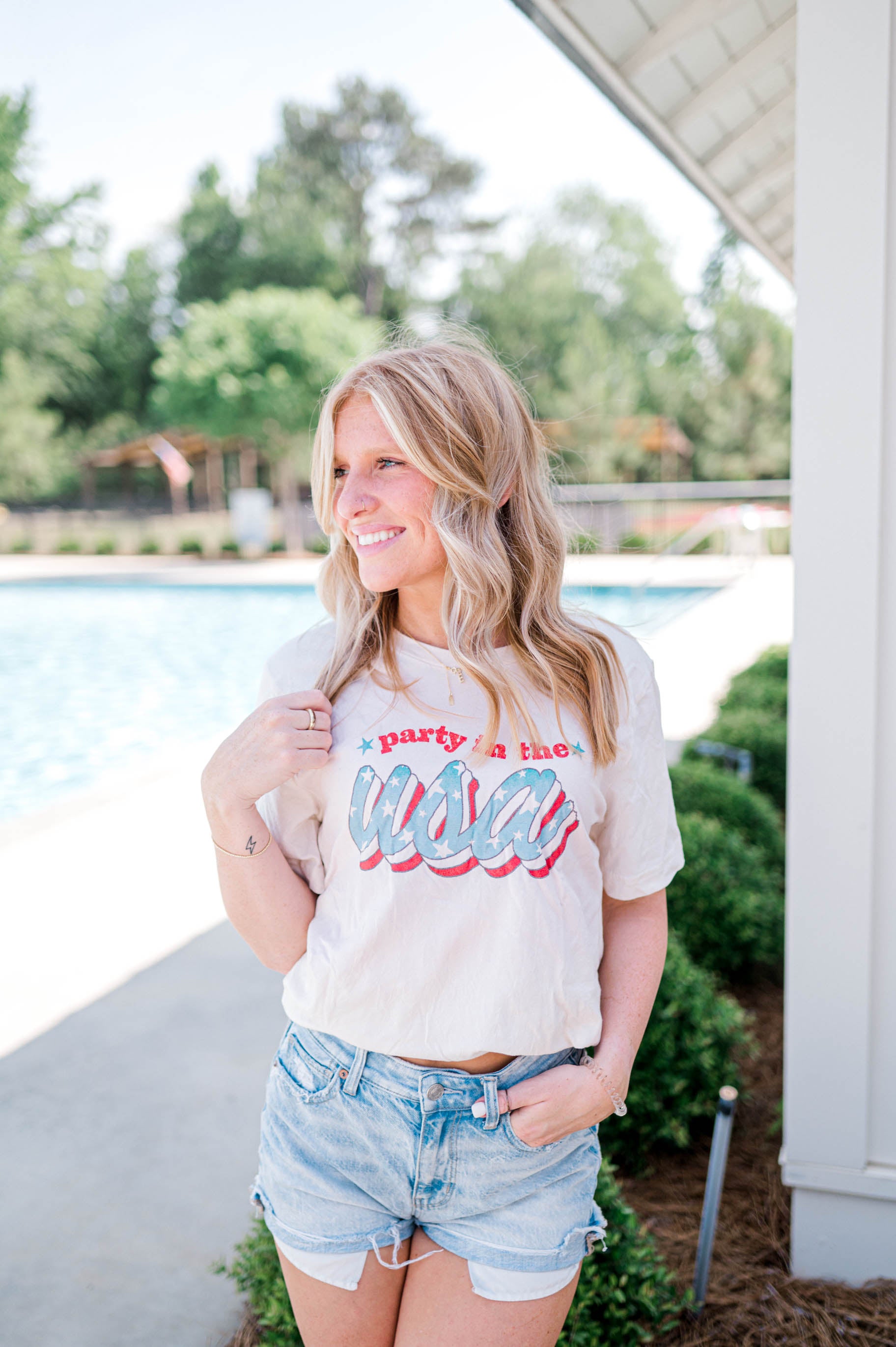 Party in the USA | Adult Tee | RTS-Adult Tee-Sister Shirts-Sister Shirts, Cute & Custom Tees for Mama & Littles in Trussville, Alabama.