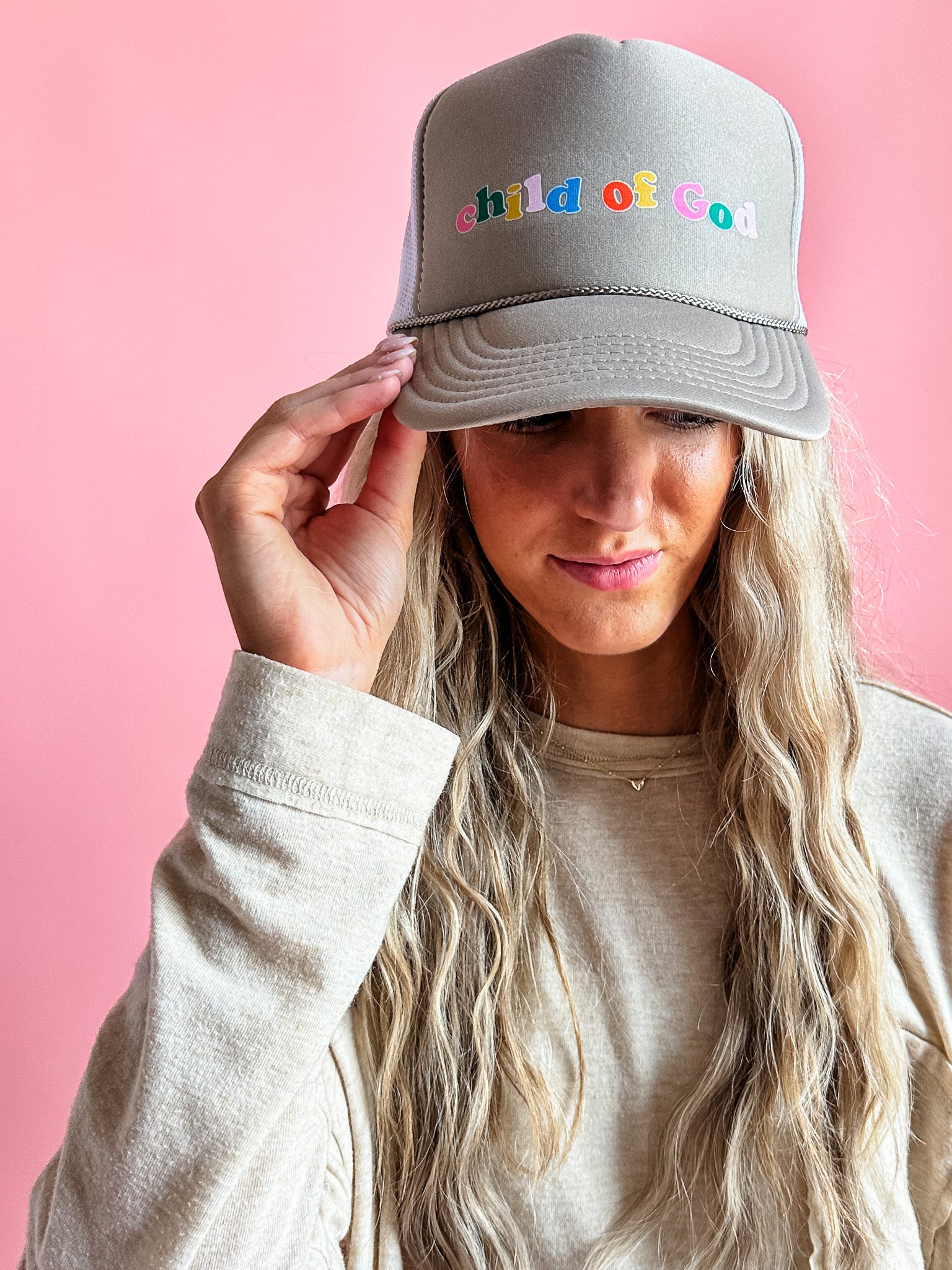 Child of God | Adult Trucker Hat-Women - Accessories - Hats-Sister Shirts-Sister Shirts, Cute & Custom Tees for Mama & Littles in Trussville, Alabama.