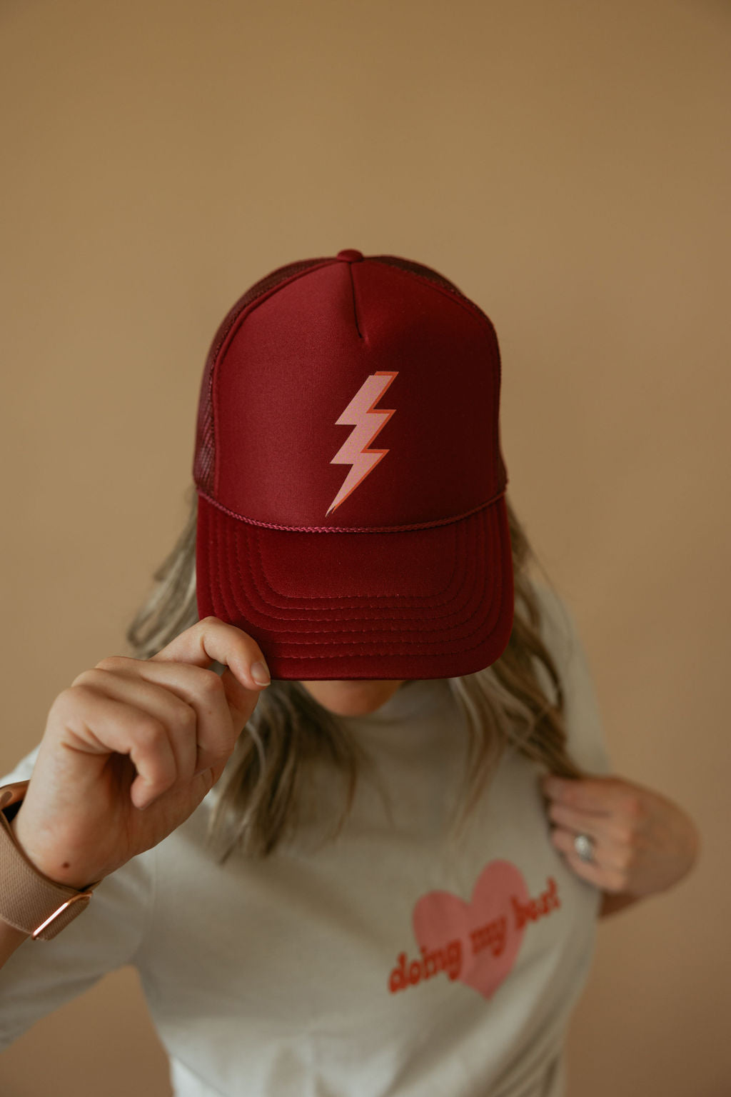 Load image into Gallery viewer, Spotted Bolt | Adult Trucker Hat-Hats-Sister Shirts-Sister Shirts, Cute &amp;amp; Custom Tees for Mama &amp;amp; Littles in Trussville, Alabama.
