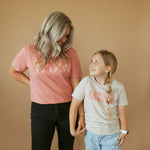 Floral Mom | Mom Crop Tee-Womens - Tops - Tees-Sister Shirts-Sister Shirts, Cute & Custom Tees for Mama & Littles in Trussville, Alabama.