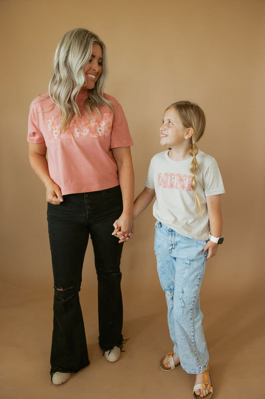 Floral Mini | Tee | Kids-Sister Shirts-Sister Shirts, Cute & Custom Tees for Mama & Littles in Trussville, Alabama.
