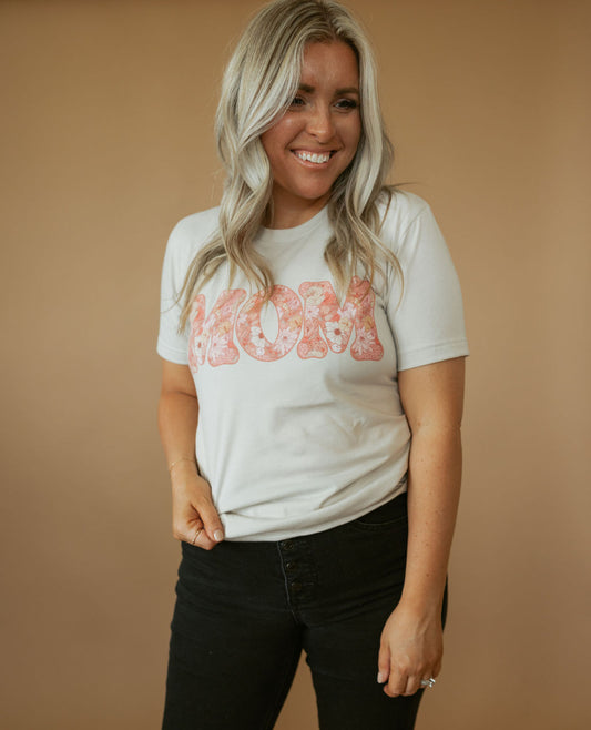 Floral Mom | Tee | Adult-Sister Shirts-Sister Shirts, Cute & Custom Tees for Mama & Littles in Trussville, Alabama.