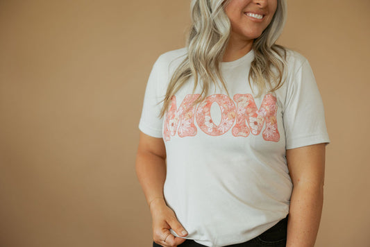Floral Mom | Tee | Adult-Sister Shirts-Sister Shirts, Cute & Custom Tees for Mama & Littles in Trussville, Alabama.