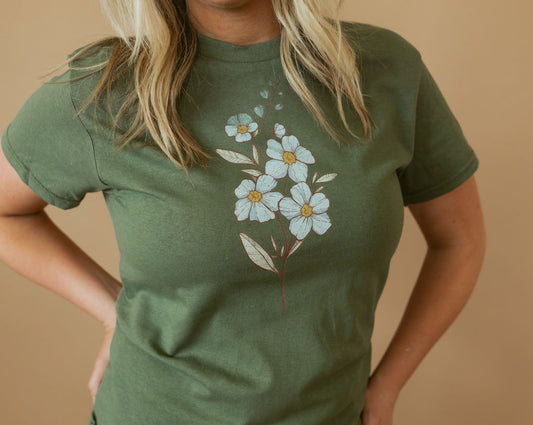 Birth Flower | Tee | Adult-Sister Shirts-Sister Shirts, Cute & Custom Tees for Mama & Littles in Trussville, Alabama.