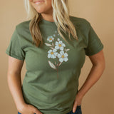 Birth Flower | Adult Tee-Womens - Tops - Tees-Sister Shirts-Sister Shirts, Cute & Custom Tees for Mama & Littles in Trussville, Alabama.