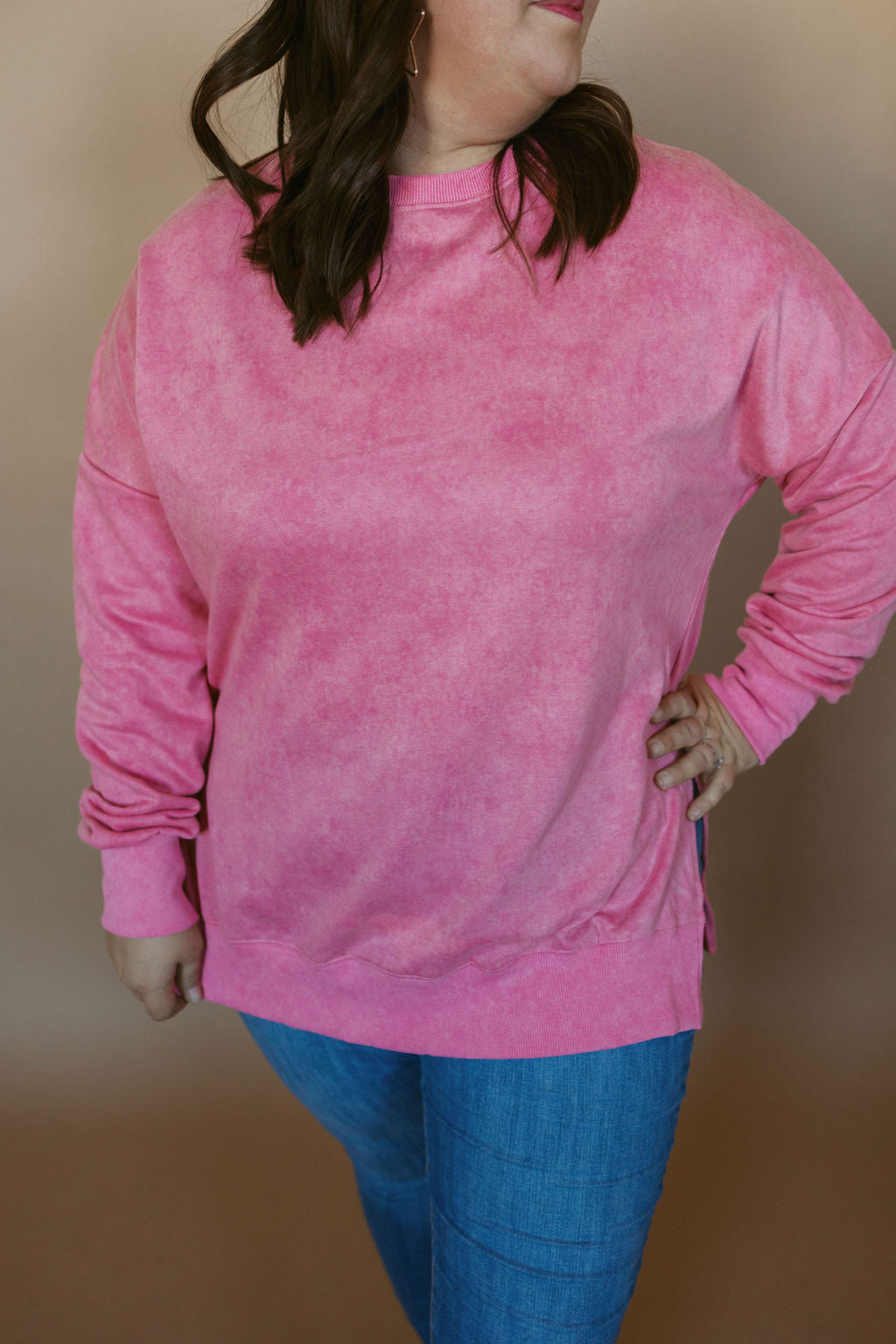 Oversized Side Slit Pullover-Sister Shirts-Sister Shirts, Cute & Custom Tees for Mama & Littles in Trussville, Alabama.
