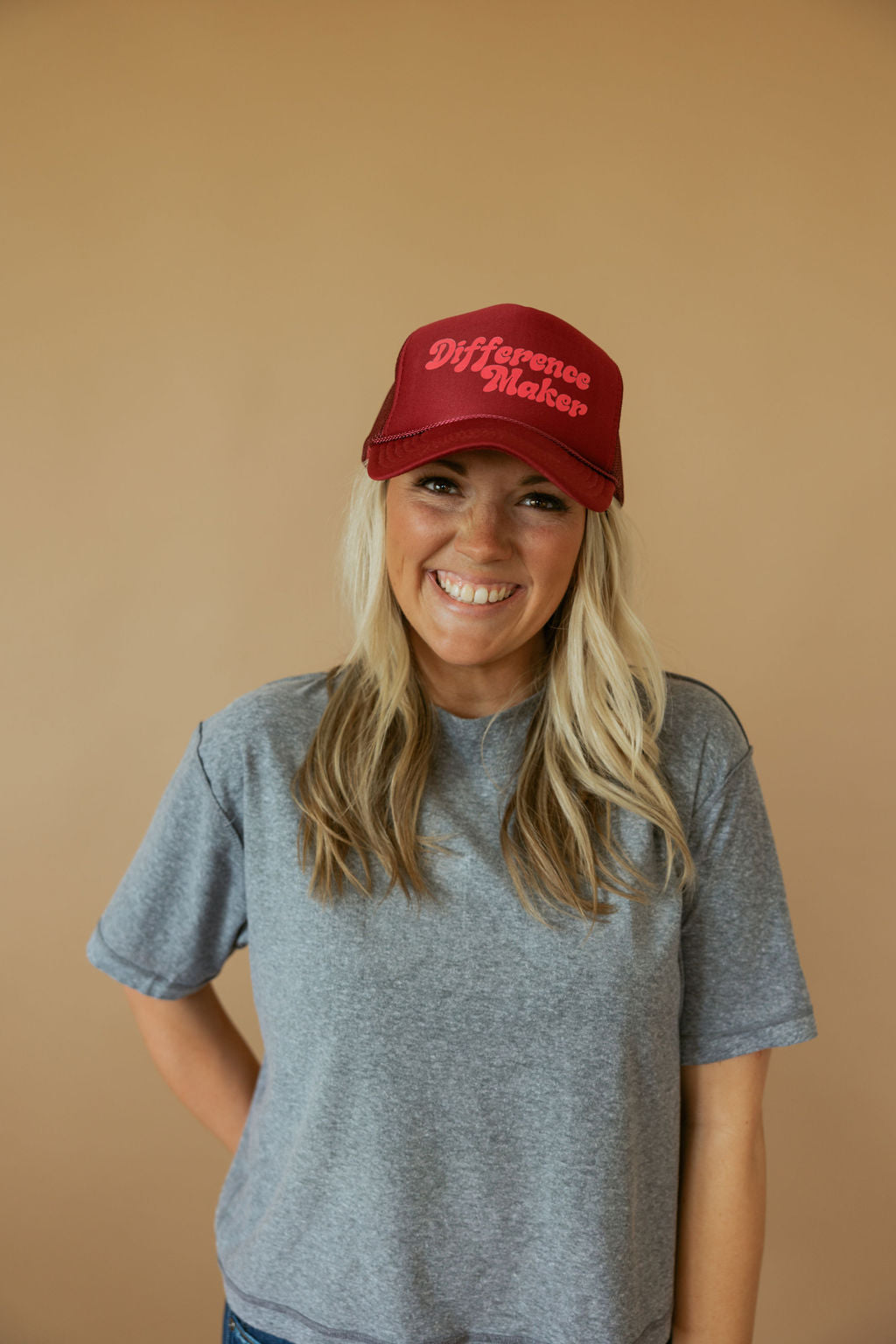 Difference Maker | Adult Trucker Hat-Hats-Sister Shirts-Sister Shirts, Cute & Custom Tees for Mama & Littles in Trussville, Alabama.