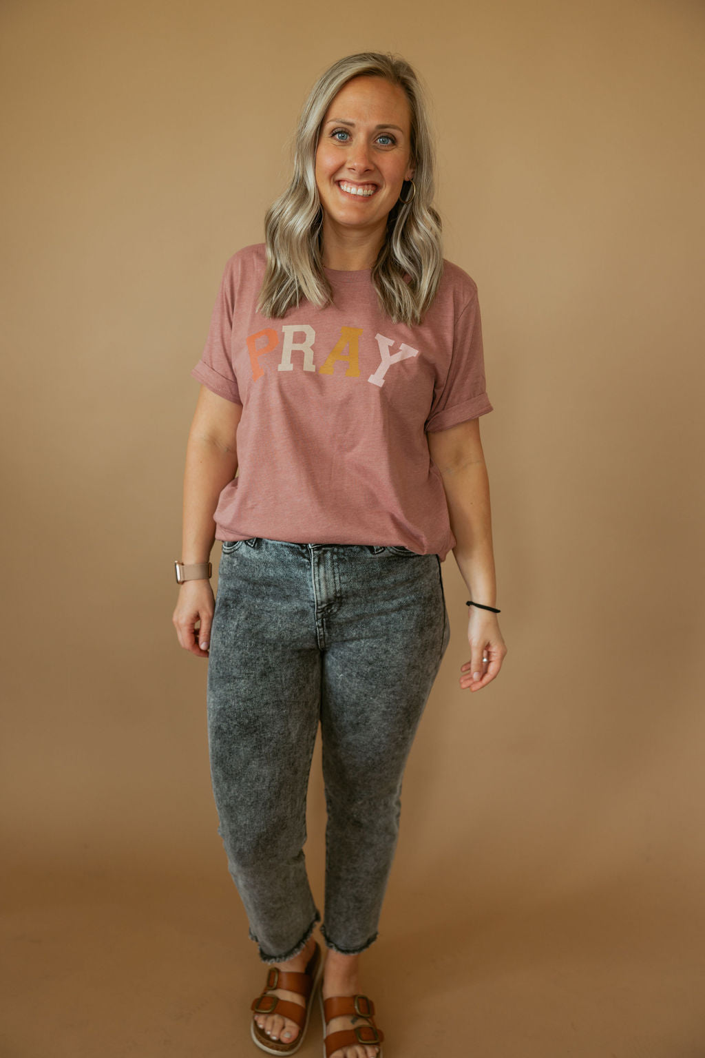 Pray Multi | Adult Tee-Womens - Tops - Tees-Sister Shirts-Sister Shirts, Cute & Custom Tees for Mama & Littles in Trussville, Alabama.
