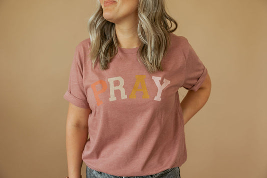 Pray Multi | Tee | Adult-Adult Tee-Sister Shirts-Sister Shirts, Cute & Custom Tees for Mama & Littles in Trussville, Alabama.