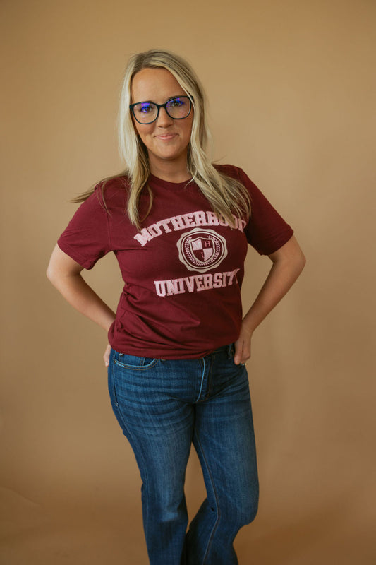 Motherhood University | Adult Tee | RTS-Sister Shirts-Sister Shirts, Cute & Custom Tees for Mama & Littles in Trussville, Alabama.