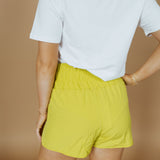 Elastic Waist Active Wear Shorts | Lime-women - bottoms - shorts-Very J-Sister Shirts, Cute & Custom Tees for Mama & Littles in Trussville, Alabama.