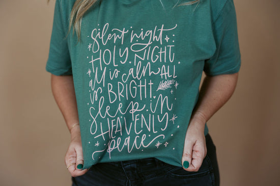 Silent Night | Adult Tee-Adult Tee-Sister Shirts-Sister Shirts, Cute & Custom Tees for Mama & Littles in Trussville, Alabama.