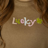 Lucky Minimal | Adult Crewneck | RTS-Adult Crewneck-Sister Shirts-Sister Shirts, Cute & Custom Tees for Mama & Littles in Trussville, Alabama.