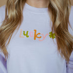 Lucky Minimal | Adult Crewneck | RTS-Adult Crewneck-Sister Shirts-Sister Shirts, Cute & Custom Tees for Mama & Littles in Trussville, Alabama.