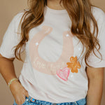 Love + Luck Horseshoe | Adult Tee | RTS-Adult Tee-Sister Shirts-Sister Shirts, Cute & Custom Tees for Mama & Littles in Trussville, Alabama.