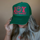 Joy to the World | Youth + Adult Trucker Hat-Hats-Sister Shirts-Sister Shirts, Cute & Custom Tees for Mama & Littles in Trussville, Alabama.