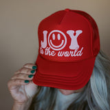 Joy to the World | Youth + Adult Trucker Hat-Hats-Sister Shirts-Sister Shirts, Cute & Custom Tees for Mama & Littles in Trussville, Alabama.
