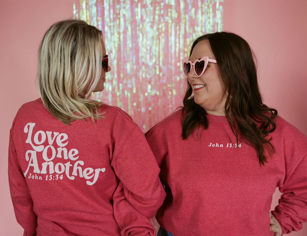 Load image into Gallery viewer, Love One Another | Adult Pullover | RTS-Adult Pullover-Sister Shirts-Sister Shirts, Cute &amp;amp; Custom Tees for Mama &amp;amp; Littles in Trussville, Alabama.
