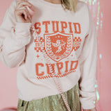Stupid Cupid | Adult Crewneck | RTS-Adult Crewneck-Sister Shirts-Sister Shirts, Cute & Custom Tees for Mama & Littles in Trussville, Alabama.