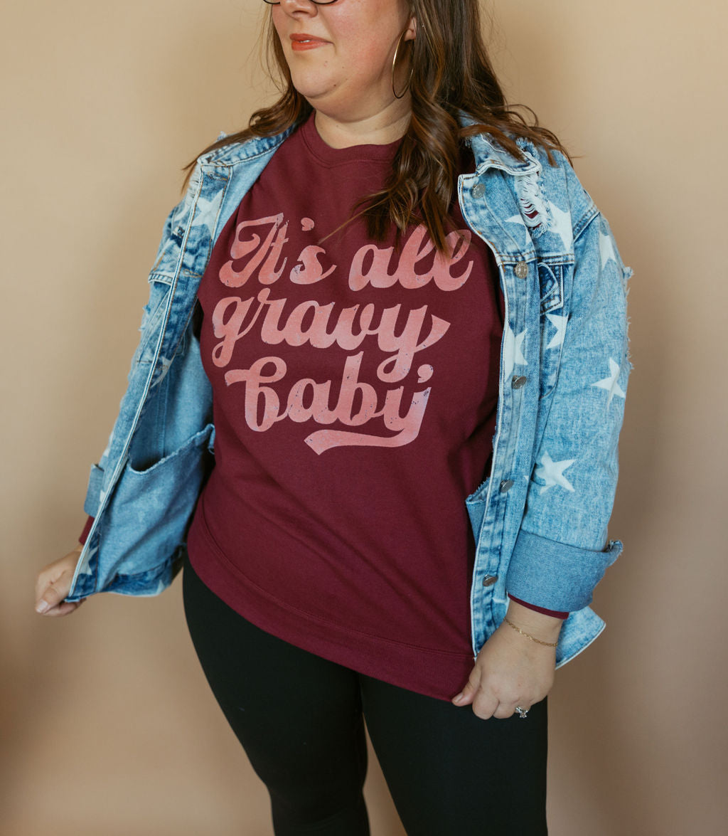 Gravy Baby | Adult Crewneck-Women - Tops - Crewnecks-Sister Shirts-Sister Shirts, Cute & Custom Tees for Mama & Littles in Trussville, Alabama.
