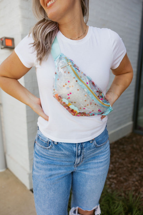 Celebrate Confetti Fanny Pack Belt Bag-Bags-Packed Party-Sister Shirts, Cute & Custom Tees for Mama & Littles in Trussville, Alabama.
