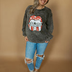 Alabama Distressed Lips | Adult Mineral Wash Crewneck-Women - Tops - Crewnecks-Sister Shirts-Sister Shirts, Cute & Custom Tees for Mama & Littles in Trussville, Alabama.