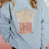 Fries Before Guys | Kids Crewneck | RTS-Kids Crewneck-Sister Shirts-Sister Shirts, Cute & Custom Tees for Mama & Littles in Trussville, Alabama.