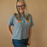Trussville Multi Happy | Mom Crop Tee-Womens - Tops - Tees-Sister Shirts-Sister Shirts, Cute & Custom Tees for Mama & Littles in Trussville, Alabama.