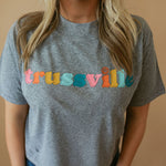 Trussville Multi Happy | Mom Crop Tee-Womens - Tops - Tees-Sister Shirts-Sister Shirts, Cute & Custom Tees for Mama & Littles in Trussville, Alabama.