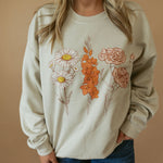Birth Flower | Adult Crewneck-Women - Tops - Crewnecks-Sister Shirts-Sister Shirts, Cute & Custom Tees for Mama & Littles in Trussville, Alabama.