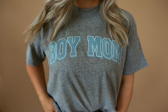 Boy Mom | Mom Crop Tee-Adult Tee-Sister Shirts-Sister Shirts, Cute & Custom Tees for Mama & Littles in Trussville, Alabama.
