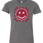 Alabama Happy Checkered | Kids Tee-Youth - Tops - Tees-Sister Shirts-Sister Shirts, Cute & Custom Tees for Mama & Littles in Trussville, Alabama.