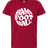 Bama Circle Football | Kids Tee-Youth - Tops - Tees-Sister Shirts-Sister Shirts, Cute & Custom Tees for Mama & Littles in Trussville, Alabama.