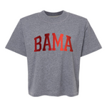 Bama Foil | Mom Crop Tee-Womens - Tops - Tees-Sister Shirts-Sister Shirts, Cute & Custom Tees for Mama & Littles in Trussville, Alabama.