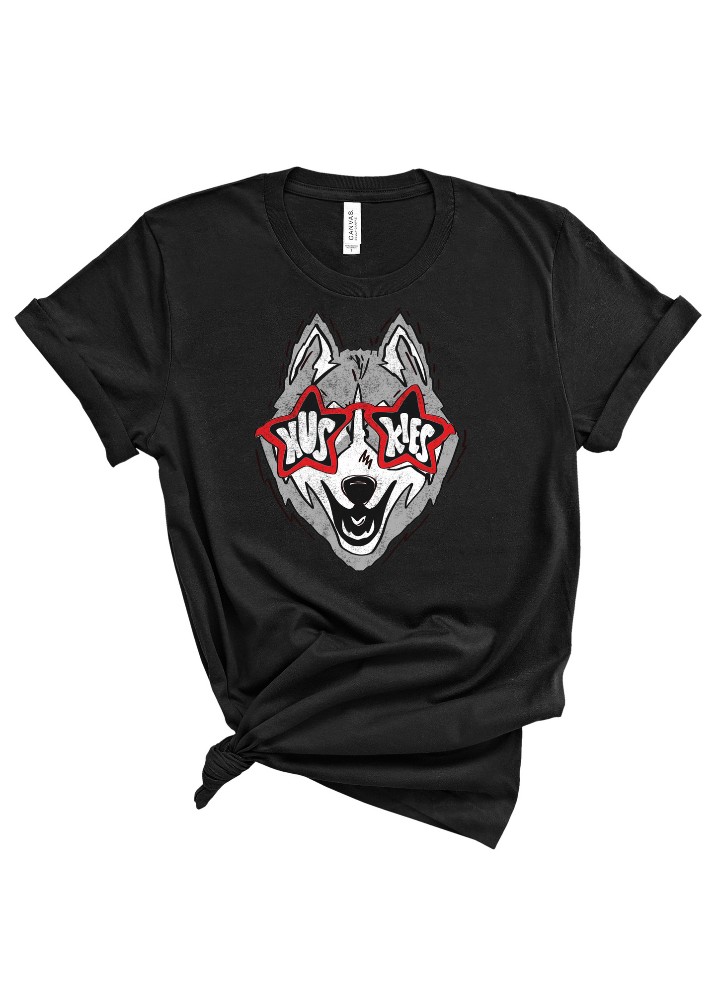 Huskies Glasses | Adult Tee | RTS-Adult Tee-Sister Shirts-Sister Shirts, Cute & Custom Tees for Mama & Littles in Trussville, Alabama.