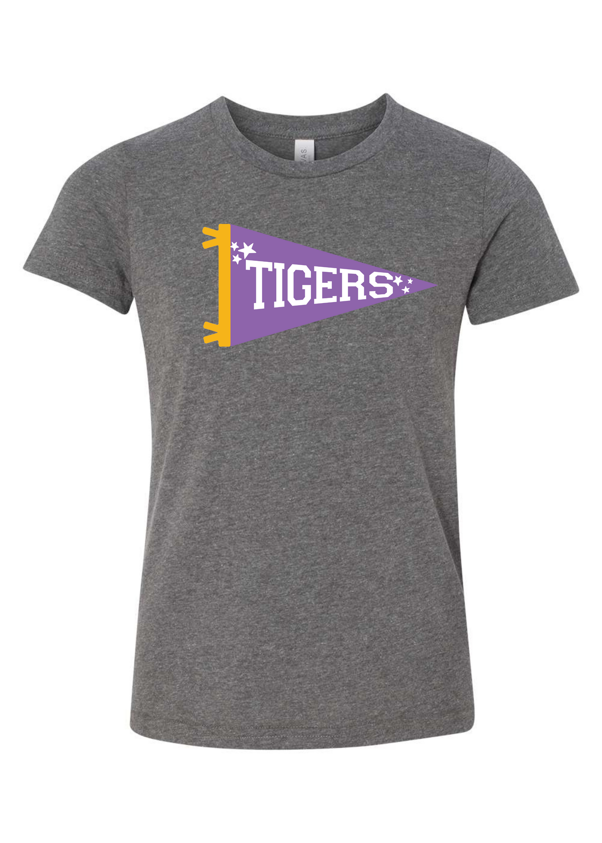 Springville Tigers Pennant | Kids Tee-Kids Tees-Sister Shirts-Sister Shirts, Cute & Custom Tees for Mama & Littles in Trussville, Alabama.