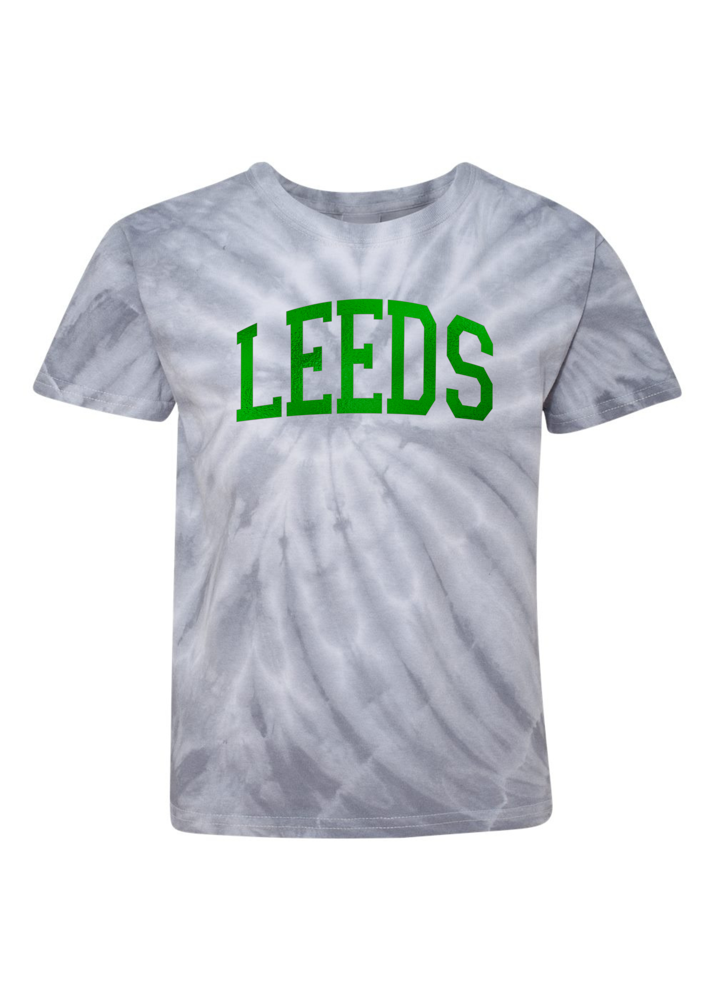 Leeds Foil | Kids Tie Dye-Youth - Tops - Tees-Sister Shirts-Sister Shirts, Cute & Custom Tees for Mama & Littles in Trussville, Alabama.