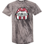 Alabama Distressed Lips | Adult Mineral Wash Tee-Womens - Tops - Tees-Sister Shirts-Sister Shirts, Cute & Custom Tees for Mama & Littles in Trussville, Alabama.