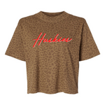 Cheetah Bayshore Huskies | Mom Crop Tee-Womens - Tops - Tees-Sister Shirts-Sister Shirts, Cute & Custom Tees for Mama & Littles in Trussville, Alabama.