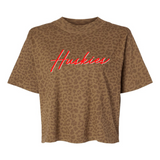 Cheetah Bayshore Huskies | Mom Crop Tee-Womens - Tops - Tees-Sister Shirts-Sister Shirts, Cute & Custom Tees for Mama & Littles in Trussville, Alabama.