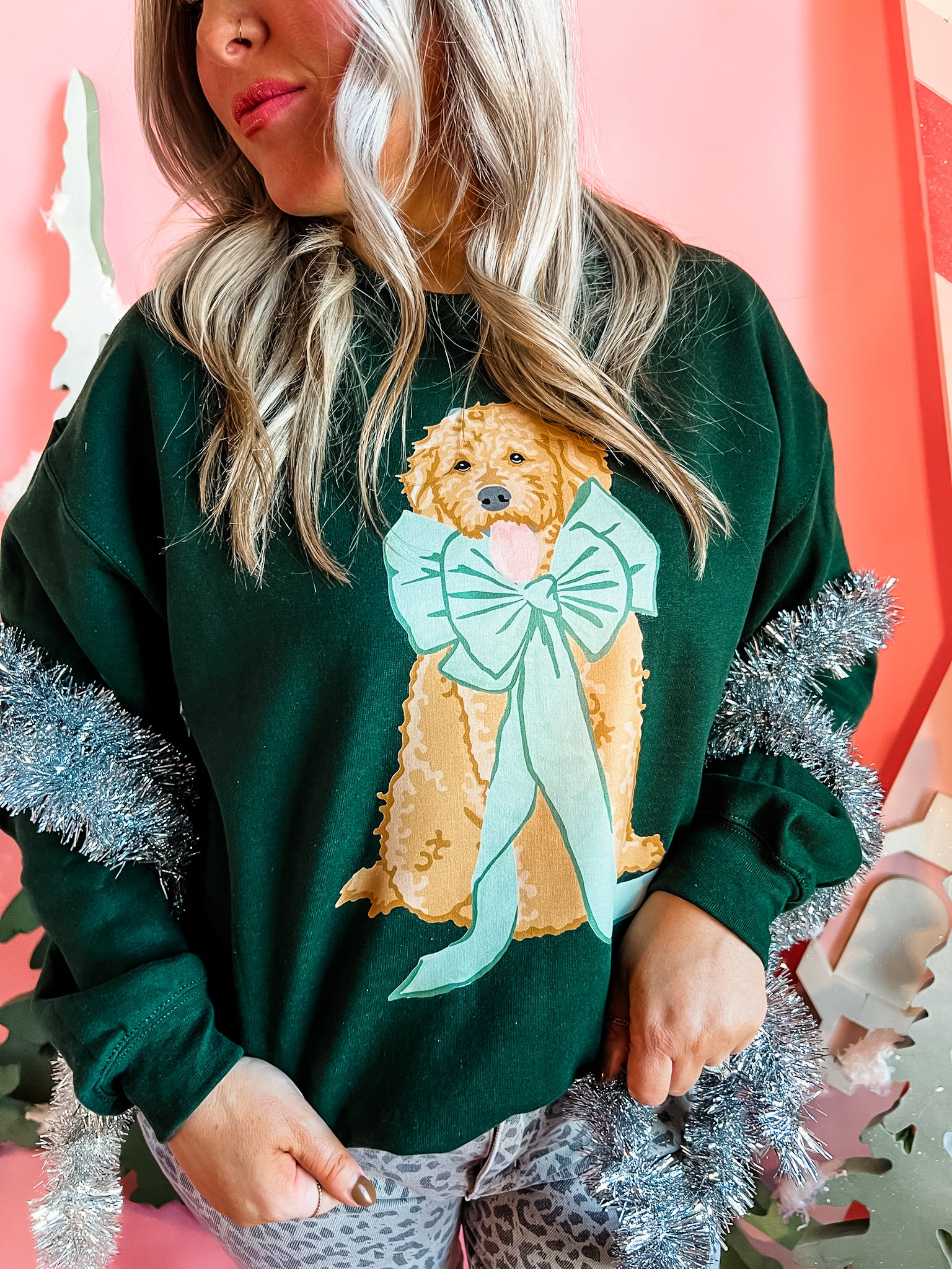 Christmas Doodle | Adult Crewnweck | RTS-Sister Shirts-Sister Shirts, Cute & Custom Tees for Mama & Littles in Trussville, Alabama.