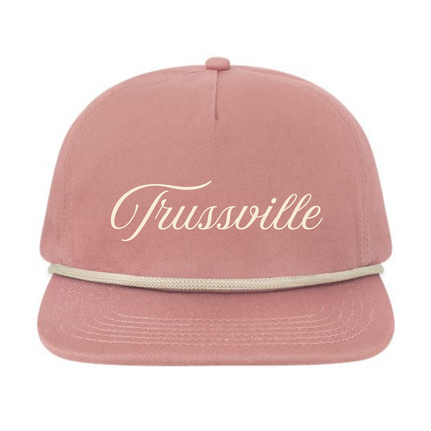 Trussville Script in Rose | Adult Hat-Hats-Sister Shirts-Sister Shirts, Cute & Custom Tees for Mama & Littles in Trussville, Alabama.