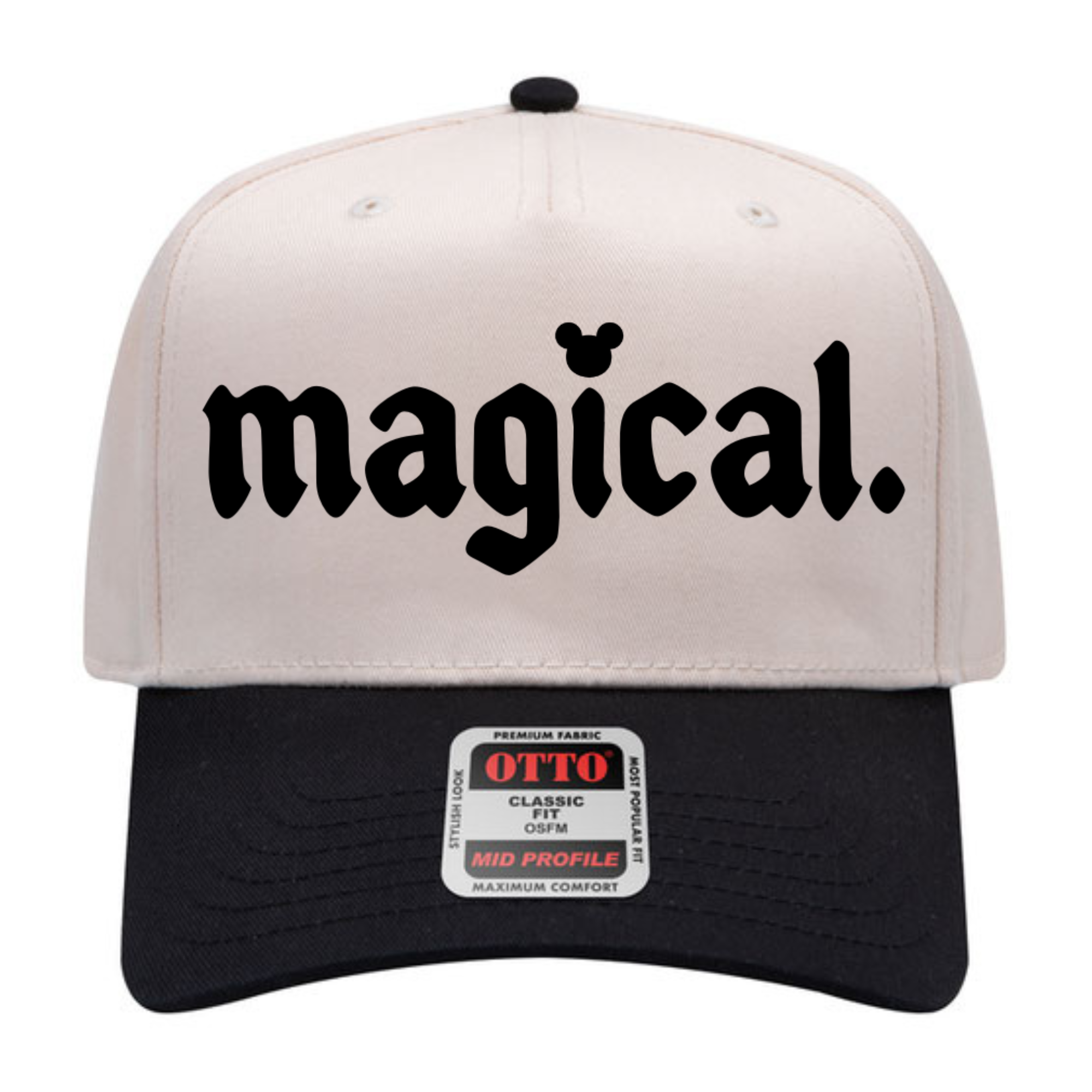 Magical Moments | Black + Cream Adult Hat-Women - Accessories - Hats-Sister Shirts-Sister Shirts, Cute & Custom Tees for Mama & Littles in Trussville, Alabama.