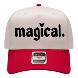 Magical Moments | Red + Cream Adult Hat-Hats-Sister Shirts-Sister Shirts, Cute & Custom Tees for Mama & Littles in Trussville, Alabama.
